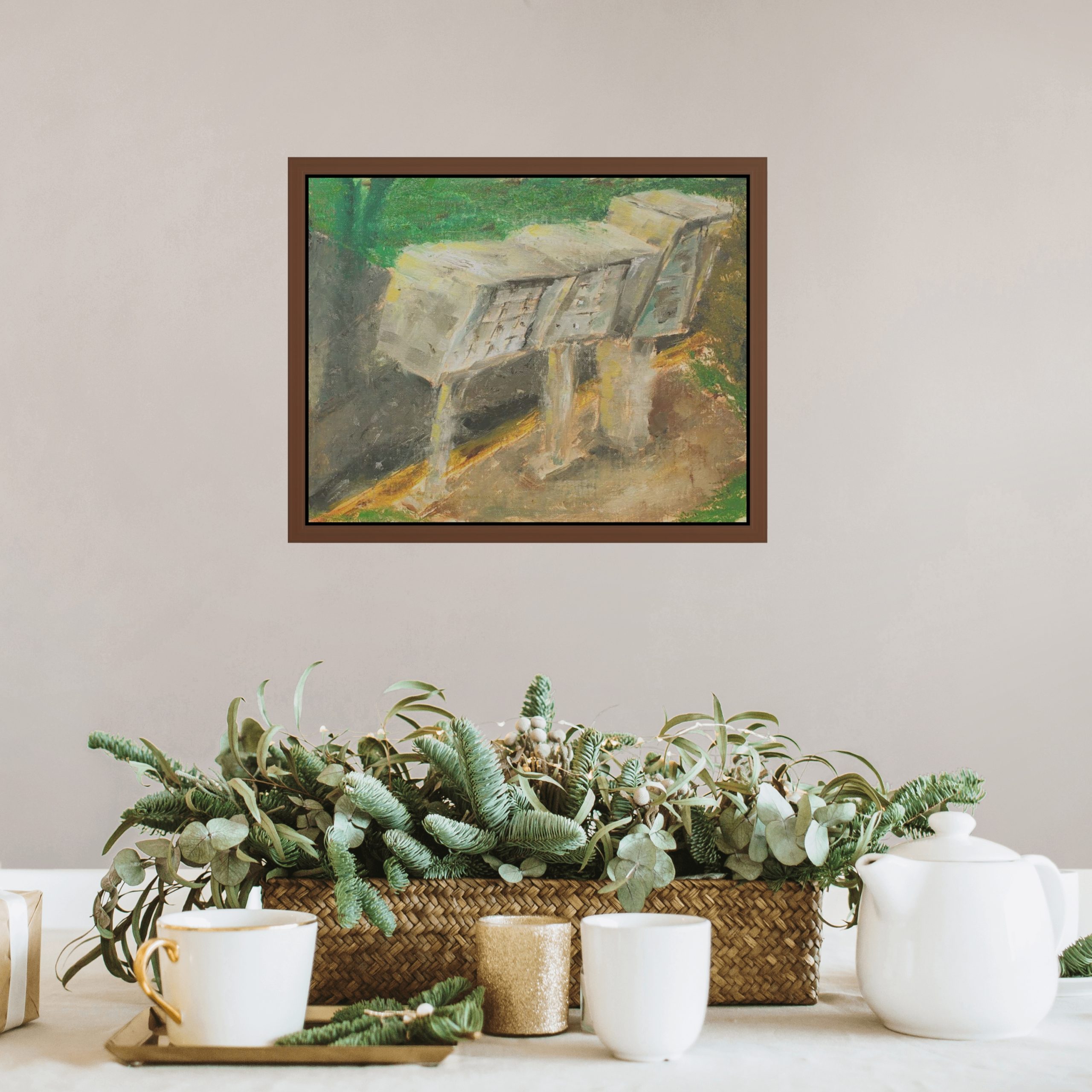 Donovan Drive Mail Boxes – Original Oil Painting by Brandon Waite - Image 2