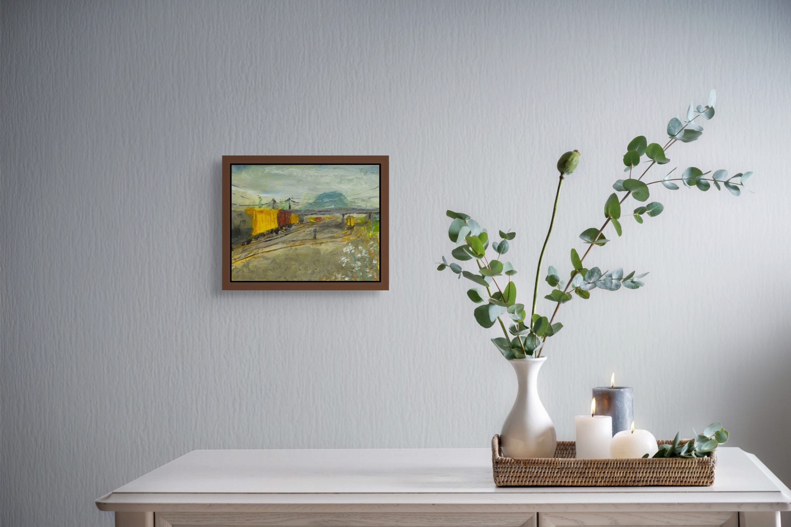 Union Pacific Rail Yard – Original Oil Painting by Brandon Waite - Image 2