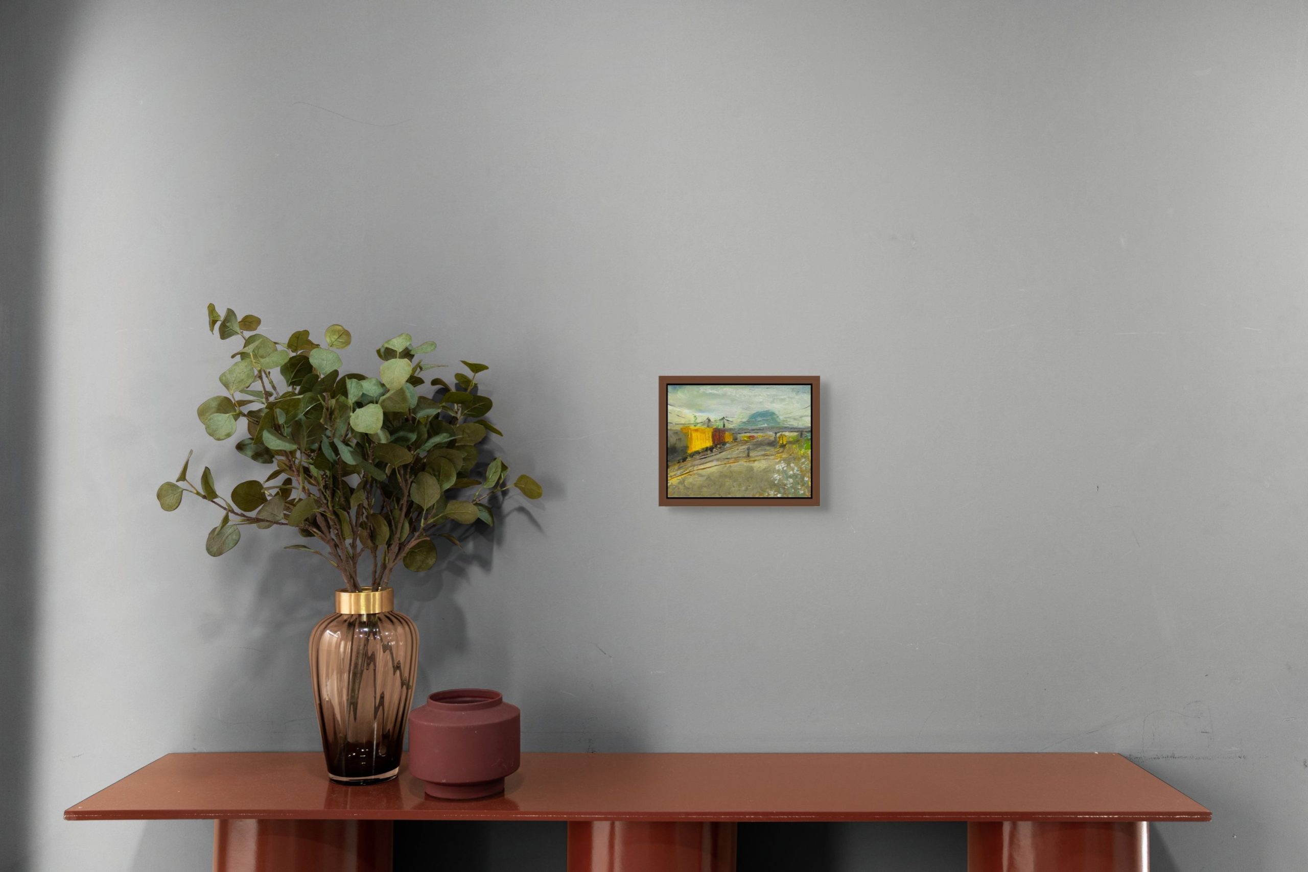 Union Pacific Rail Yard – Original Oil Painting by Brandon Waite - Image 3